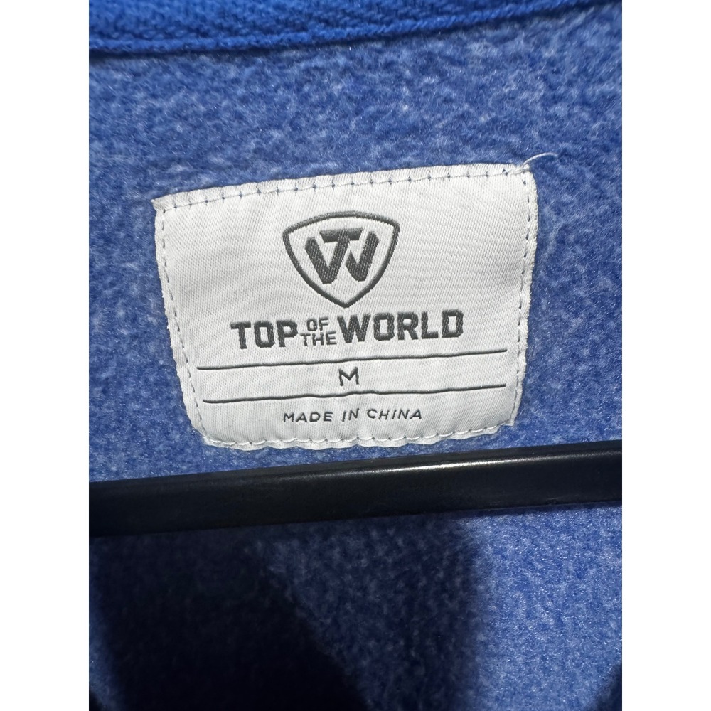 Top of the World Mens Medium Blue Fleece Pullover Hoodie Sweatshirt M
